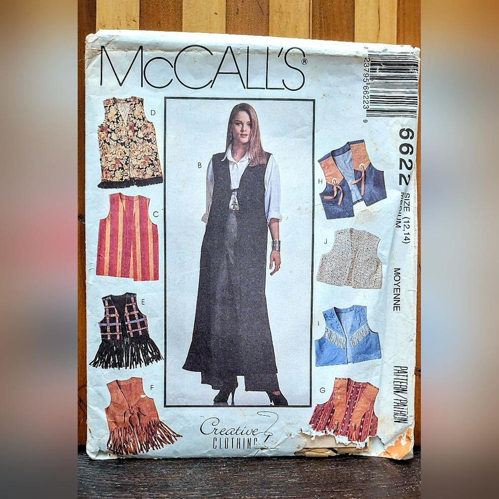 Vintage NOS McCall's #6622 Sewing Pattern/ Uncut/ Unused